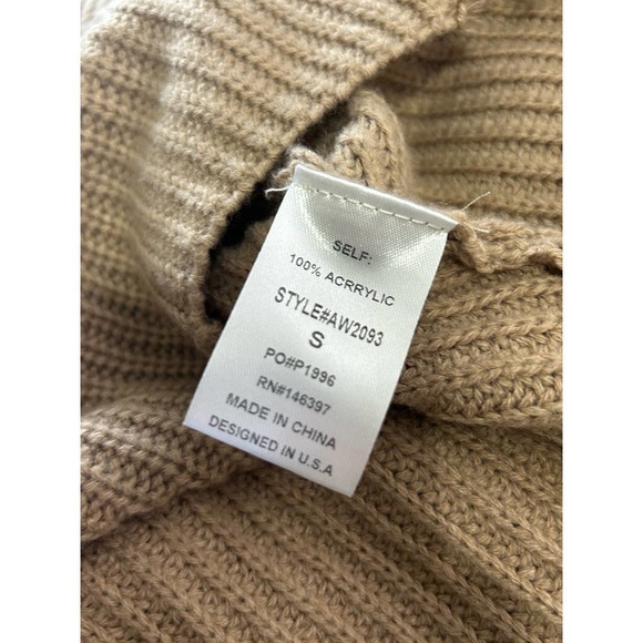 Endless Blu Destroyed Cropped Knit Sweater S - Picture 9 of 9